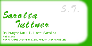 sarolta tullner business card